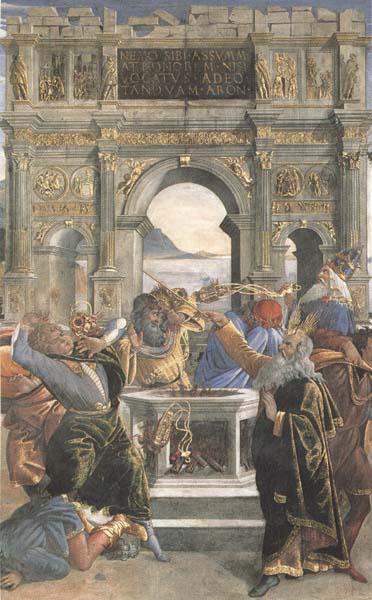 Sandro Botticelli Punishment of the Rebels oil painting image